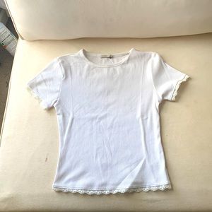 white baby tee